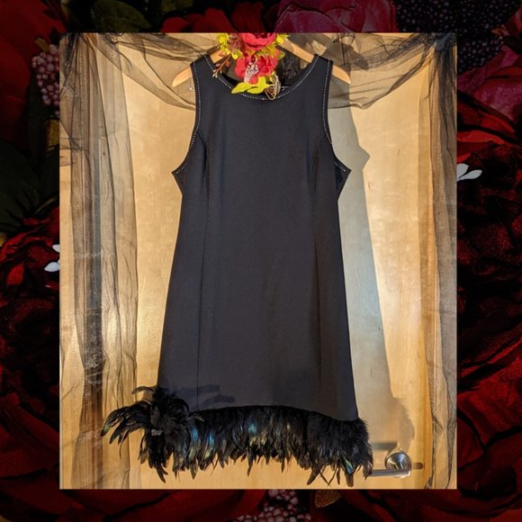 Nicole by Nicole Miller Dress_X-Large w/Feathers - Picture 1 of 7
